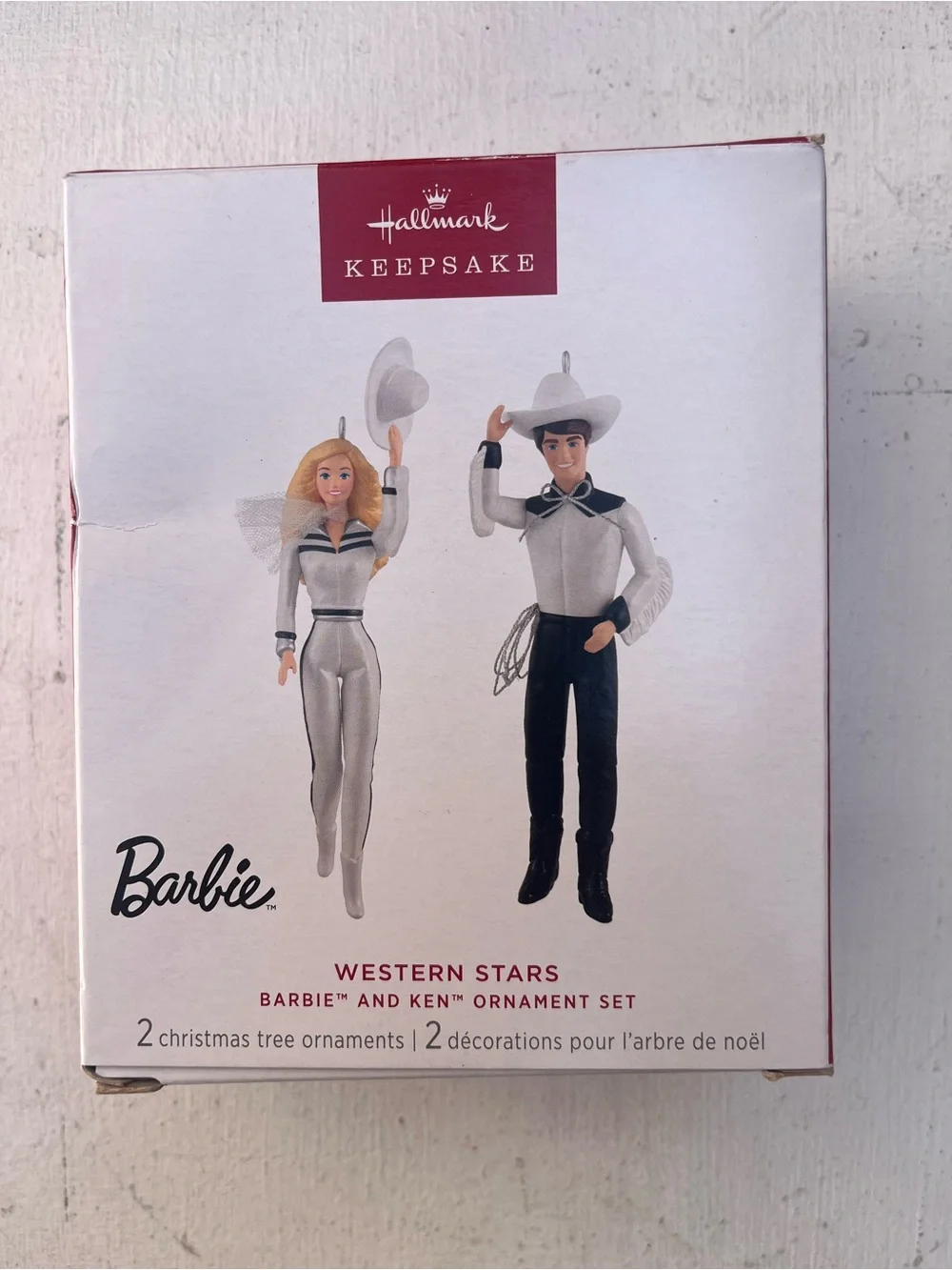 Hallmark Keepsake Barbie and Ken Western Stars Ornament Set
